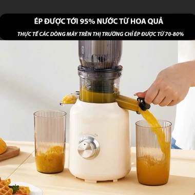 Máy ép chậm Beemi đa năng: ép trái cây, nước, khô bã, chính hãng, giảm 20%