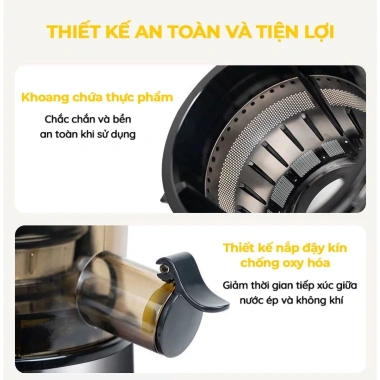 Máy Ép Chậm Công Nghiệp KAW K200 - Ép Hoa Quả Giữ Dinh Dưỡng, Bảo Hành 12 Tháng, Giá Ưu Đãi 1,420,000 VND 6