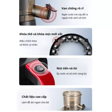Máy Ép Chậm Công Nghiệp KAW K200 - Giữ Dinh Dưỡng, Bảo Hành, 1,420,000 VND