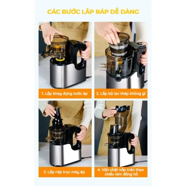 Máy Ép Chậm Công Nghiệp KAW K200 - Giữ Dinh Dưỡng, Bảo Hành, 1,420,000 VND 7 Máy Ép Chậm Công Nghiệp KAW K200 - Giữ Dinh Dưỡng, Bảo Hành, 1,420,000 VND 7