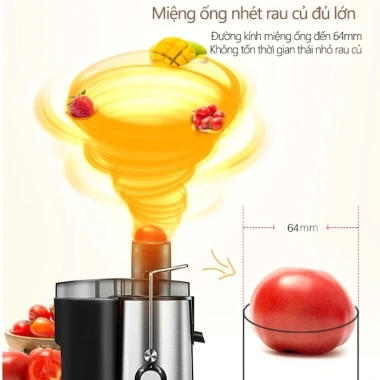 Máy ép chậm đa năng Trái Cây Rau Củ - Khởi động êm, tốc độ điều chỉnh, BH 12 tháng - Giá ưu đãi 491,553₫