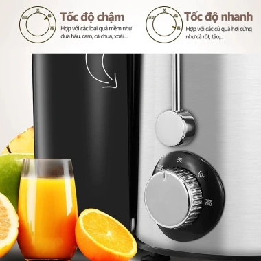 Máy ép chậm đa năng Trái Cây Rau Củ - Khởi động êm, tốc độ điều chỉnh, BH 12 tháng - Giá ưu đãi 491,553₫