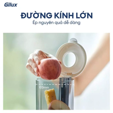 Máy ép chậm Gilux GLV95 - Ép nguyên quả kiệt bã, miệng lớn dưỡng chất, 1.649.000 VND