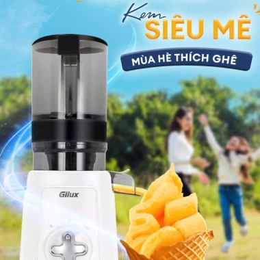 Máy ép chậm Gilux GLV95 - Ép nguyên quả kiệt bã, miệng lớn dưỡng chất, 1.649.000 VND