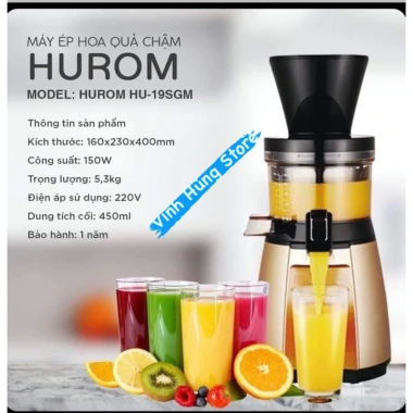Máy ép chậm Hurom HU-19SGM Promix SJ 06 - Giữ nguyên vị trái cây, giảm giá 2,5 triệu