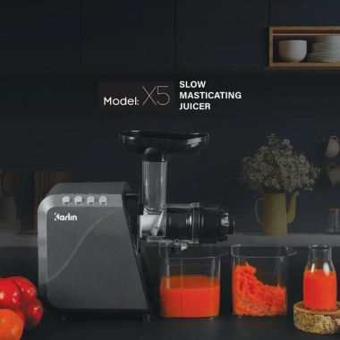 Máy ép chậm Karlin X5, ép rau củ không kẹt, xay hạt, mì sợi 2,39 triệu