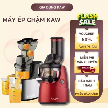 Máy Ép Chậm KAW Công Nghiệp: Công Suất Lớn, Cổng Nạp Rộng, Dễ Vệ Sinh, Giá 1.420.000 VND