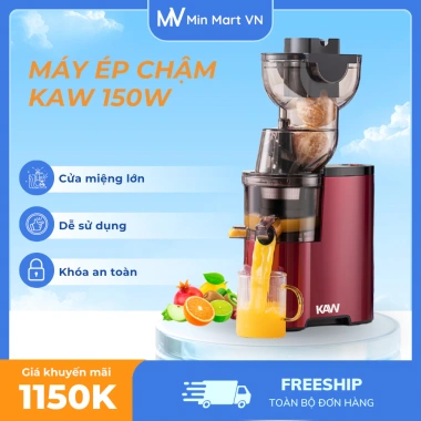 Máy ép chậm KAW công nghiệp - Giữ dinh dưỡng, vệ sinh nhanh, ép trái cây
