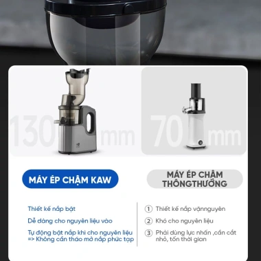 Máy ép chậm KAW công nghiệp - Giữ dinh dưỡng, vệ sinh nhanh, ép trái cây 6 Máy ép chậm KAW công nghiệp - Giữ dinh dưỡng, vệ sinh nhanh, ép trái cây 6