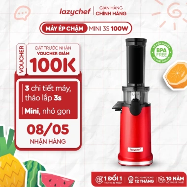Máy Ép Chậm Lazychef 130W Kem Hoa Quả siêu mịn, Ép Trái Cây ép lạnh, giảm 22% 10 Máy Ép Chậm Lazychef 130W Kem Hoa Quả siêu mịn, Ép Trái Cây ép lạnh, giảm 22% 10