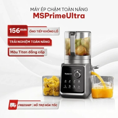 Máy ép chậm Masuto 0.6L - ép nguyên quả, kiệt bã, giá ưu đãi 1.534.000 VND 10