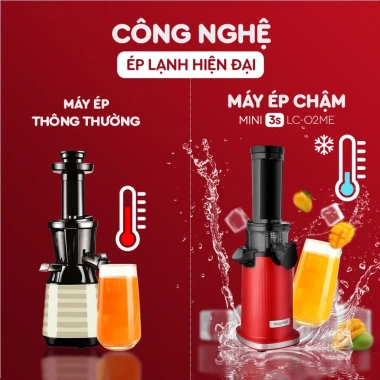 Máy ép chậm mini 3S Lazychef - Ép trái cây, làm kem hoa quả, tháo lắp 3s, công nghệ ép lạnh, chỉ 1.1tr 3 Máy ép chậm mini 3S Lazychef - Ép trái cây, làm kem hoa quả, tháo lắp 3s, công nghệ ép lạnh, chỉ 1.1tr 3