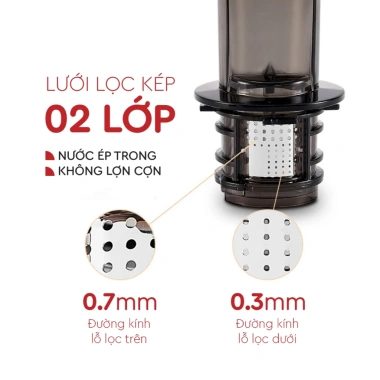 Máy ép chậm mini 3S Lazychef - Ép trái cây, làm kem hoa quả, tháo lắp 3s, công nghệ ép lạnh, chỉ 1.1tr