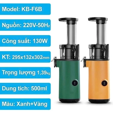 Máy ép chậm mini X576 - Nhỏ gọn, ép trái cây rau củ giữ dinh dưỡng, dễ dùng, giảm giá 711k