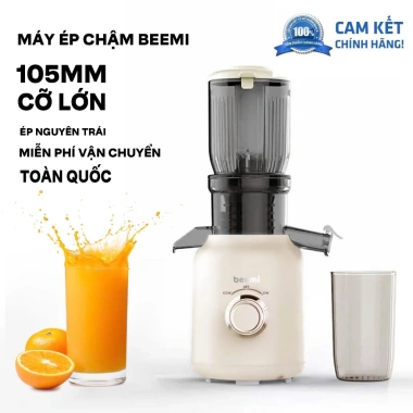 Máy ép chậm nguyên quả Beemi - Đường kính ống rộng, ép kiệt bã, tiện lợi cho gia đình, giá ưu đãi 1,250,000 VNĐ