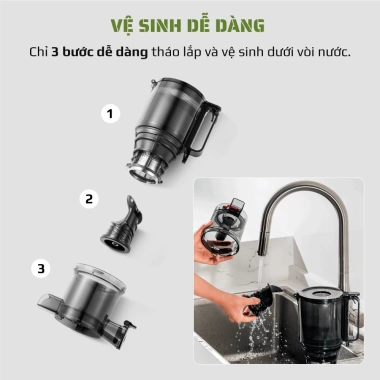 Máy Ép Chậm OLIVO SJ240 - Ép Trái Cây, Rau Củ 98% Bã, Cổ Rộng, Dễ Vệ Sinh, Kem Hoa Quả - 2,490,000 VND 6 Máy Ép Chậm OLIVO SJ240 - Ép Trái Cây, Rau Củ 98% Bã, Cổ Rộng, Dễ Vệ Sinh, Kem Hoa Quả - 2,490,000 VND 6