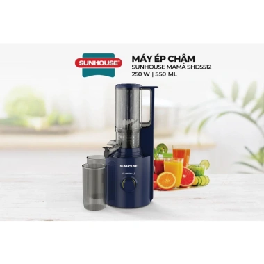 Máy ép chậm Sunhouse SHD5.512 250W - 600ml, động cơ lõi đồng, tự ngắt quá nhiệt, giá ưu đãi 1,184,000₫