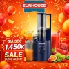 Máy ép chậm Sunhouse SHD5.512 250W ép kiệt bã mọi loại hoa quả, rau củ, giá 1,450,000₫