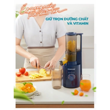 Máy ép chậm Sunhouse SHD5.512 250W ép kiệt bã mọi loại hoa quả, rau củ, giá 1,450,000₫