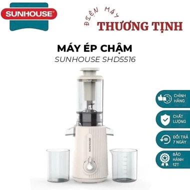 Máy ép chậm Sunhouse SHD5.516 150W - Làm kem trái cây, bảo hành 12t, giá 1.295.000₫ 2 Máy ép chậm Sunhouse SHD5.516 150W - Làm kem trái cây, bảo hành 12t, giá 1.295.000₫ 2