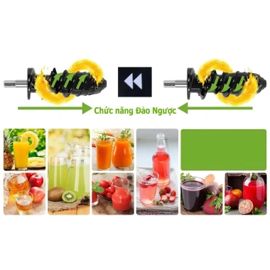 Máy ép chậm trục ngang Venko VS30 200W - Ép trái cây, rau củ không tiếng ồn, kiệt bã, giá 1.823.878₫