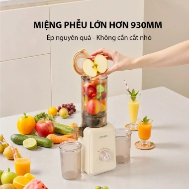 Máy ép chậm Venko SJ2.093 150W trục xoắn ốc, miệng phễu 930mm, ép nguyên quả, đảo chiều - 990.000đ 3