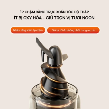 Máy ép chậm Venko SJ2.093 150W trục xoắn ốc, miệng phễu 930mm, ép nguyên quả, đảo chiều - 990.000đ 5