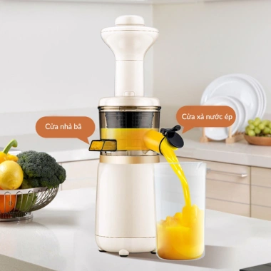 Máy ép chậm Venko VS-M150 - ép trái cây, rau củ, làm kem & sữa hạt, kèm cốc, chổi 9 Máy ép chậm Venko VS-M150 - ép trái cây, rau củ, làm kem & sữa hạt, kèm cốc, chổi 9
