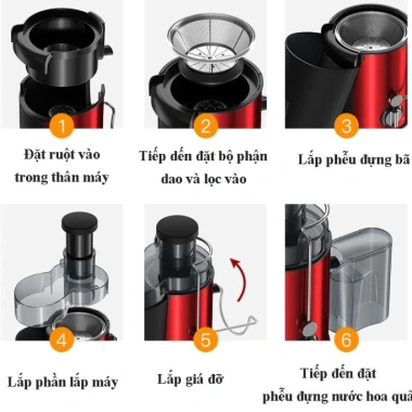 Máy Ép Đa Năng – Ép Trái Cây và Rau Củ Tốc Độ Cao, Điều Chỉnh, Bảo Hành 24 Tháng