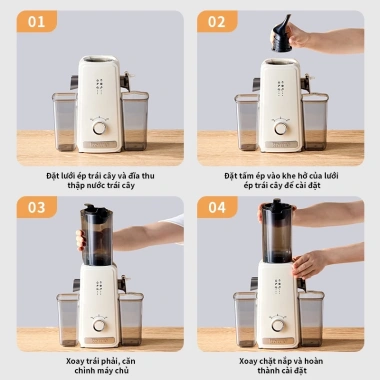 Máy ép hoa quả chậm Japan Design 0.6L 130W - Nước ép 98% nguyên, bảo hành 2 năm 7