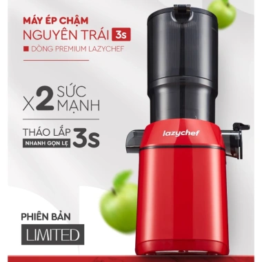 Máy ép hoa quả nguyên quả 3S Lazychef Premium LC04ME 200W - Ép trái cây, làm kem, giá giảm 1,55 triệu