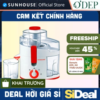Máy ép hoa quả Sunhouse SHD5.520 - Bảo hành 12 tháng, giảm giá tới 18% - 863.800₫