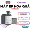 Máy Ép Hoa Quả Sunhouse SHD5.522 Chính Hãng - Bảo Hành 12 Tháng, Giá 856.000₫