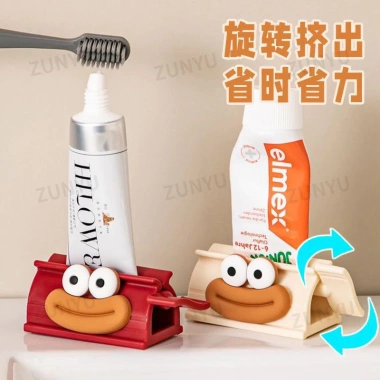 Máy ép kem đánh răng đa năng cho người lười, kẹp con lăn mẫu sữa rửa mặt, tiện lợi, dễ dùng