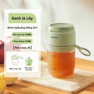 Máy Ép Mini 400ml Không Dây Di Động Đa Năng Lắc Cốc Ép Trái Cây & Chiên Nước - 225.999₫ 8