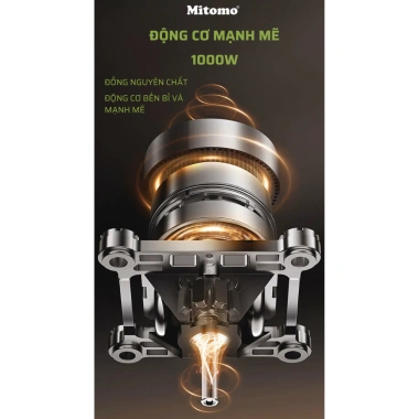 Máy ép nhanh Mitomo KJ3.057 1.000W - Công suất cao, giảm giá 1.995k, hàng chính hãng