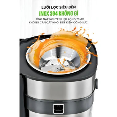 Máy ép nhanh trái cây GREENMIX GM-100 1.000W, miệng 75mm - giá ưu đãi 1.45 triệu