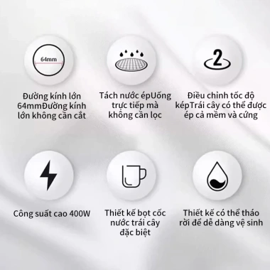 Máy ép nhanh tự động thép không gỉ, tách ép nước thương mại - Giá chỉ 285.000₫ 3