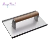 Máy ép thịt bít tết, bánh mì kẹp, rau củ & hamburger, tay cầm gỗ, mài chống dính, nướng