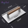 Máy ép thịt bít tết, bánh mì kẹp, rau củ & hamburger, tay cầm gỗ, mài chống dính, nướng 2