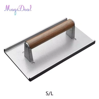 Máy ép thịt bít tết, bánh mì kẹp, rau củ & hamburger, tay cầm gỗ, mài chống dính, nướng 6