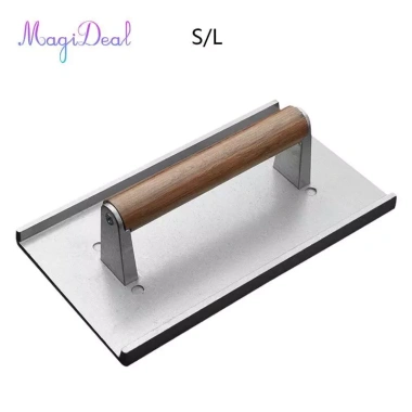 Máy ép thịt bít tết, bánh mì kẹp, rau củ & hamburger, tay cầm gỗ, mài chống dính, nướng 7