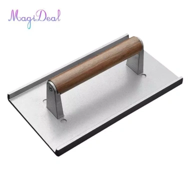 Máy ép thịt bít tết, bánh mì kẹp, rau củ & hamburger, tay cầm gỗ, mài chống dính, nướng 10