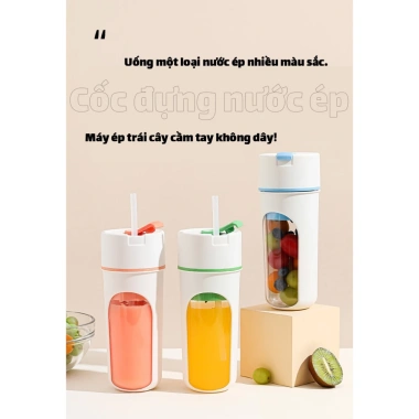 Máy ép trái cây cầm tay 500ml Ponsar HP-890 sạc pin xay sinh tố cốc ép - 160.497₫