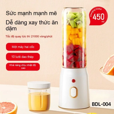 Máy ép trái cây cầm tay nhỏ gọn, sạc lại, đa năng nghiền đá 312.737 VND