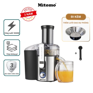 Máy ép trái cây công nghiệp Mitomo KJ-3.057 1.000W - Chuyên dụng quán nước ép, hàng chính hãng, giá ưu đãi 2.195.000 VND