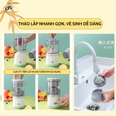 Máy ép trái cây đa năng AnHome không dây, tự động vắt cam chanh, sạc USB, chất lượng cao - Giá 205.000 VNĐ 7