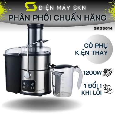 Máy ép trái cây đa năng SOKANY 1.200W - Siêu nhanh, công suất cao, chỉ 1.207.000 VND
