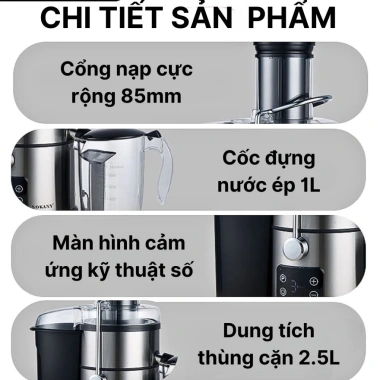Máy ép trái cây đa năng SOKANY 1.200W - Siêu nhanh, công suất cao, chỉ 1.207.000 VND 2 Máy ép trái cây đa năng SOKANY 1.200W - Siêu nhanh, công suất cao, chỉ 1.207.000 VND 2