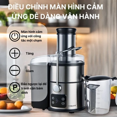 Máy ép trái cây đa năng SOKANY 1.200W - Siêu nhanh, công suất cao, chỉ 1.207.000 VND